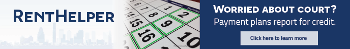 Worried about court? Payment plans report for credit. A calendar shows payment plan payment dates boxed in green.